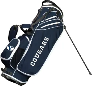 Team Golf NCAA Brigham Young Birdie Stand Golf Bag, Lightweight, 14-Way Club Divider, Spring Action Stand, Insulated Cooler Pocket, Velcro Glove and Umbrella Holder & Padded Handles