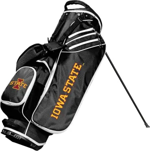Team Golf NCAA Iowa ST Birdie Stand Golf Bag, Lightweight, 14-Way Club Divider, Spring Action Stand, Insulated Cooler Pocket, Velcro Glove and Umbrella Holder & Padded Handles
