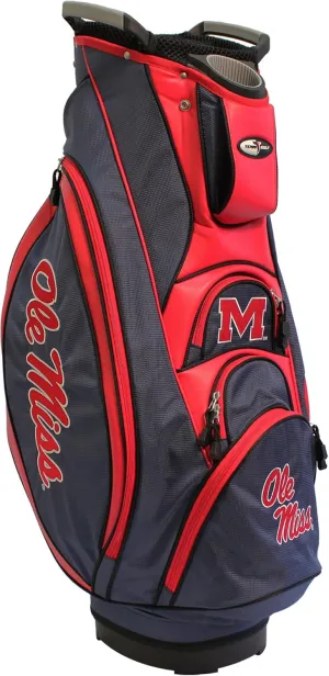 Team Golf NCAA Victory Golf Cart Bag, 10-way Top with Integrated Dual Handle & External Putter Well, Cooler Pocket, Padded Strap, Umbrella Holder & Removable Rain Hood