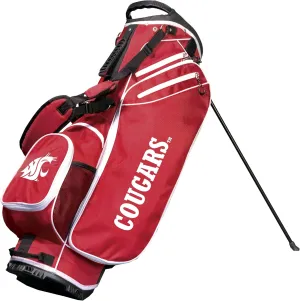 Team Golf NCAA Washington ST Birdie Stand Golf Bag, Lightweight, 14-Way Club Divider, Spring Action Stand, Insulated Cooler Pocket, Velcro Glove and Umbrella Holder & Padded Handles