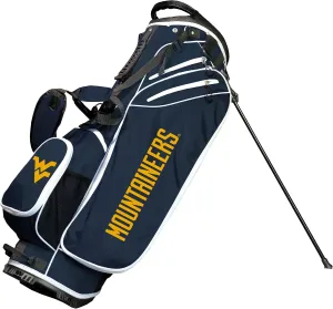 Team Golf NCAA WEST Virginia Birdie Stand Golf Bag, Lightweight, 14-Way Club Divider, Spring Action Stand, Insulated Cooler Pocket, Velcro Glove and Umbrella Holder & Padded Handles