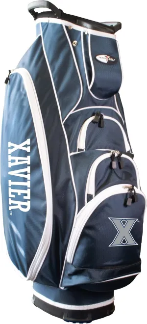 Team Golf NCAA Xavier Albatross Golf Bag Lightweight, 10-Way Club Divider, Spring Action Stand, Insulated Cooler Pocket, Velcro Glove and Umbrella Holder & Lift Assist Handles