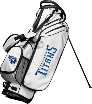 Team Golf NFL Tennessee Titans Birdie Golf Stand Bag, Lightweight, 14-Way Club Divider, Spring Action Stand, Insulated Cooler Pocket, Velcro Glove and Umbrella Holder & Padded Handles