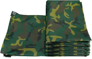 Tear Resistant Tarps, Waterproof Tarp for Firewood, Camping, Hunting, Outdoor Protection of Equipment(Size:4.5×5m)