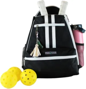 Teddi Pickleball Backpack Grn/wh- Large Capacity Pickleball Bags for Women - Durable 1000D Nylon, Multipurpose Paddle Case with Multiple Pockets, Stylish Paddle Bag