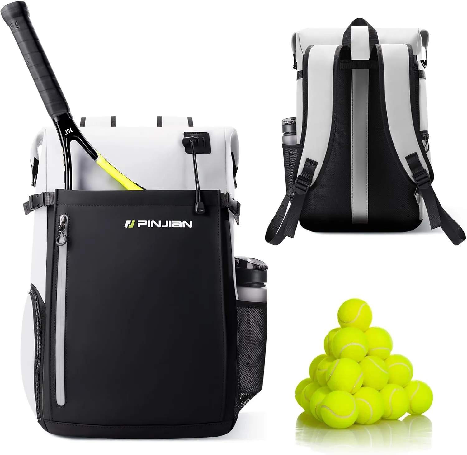 Tennis Bag - Tennis Backpack for Men & Women Holds 2 Tennis Rackets and Shoes - Tennis Bags With Racquet Holder For Tennis, Pickleball, Squash & Badminton