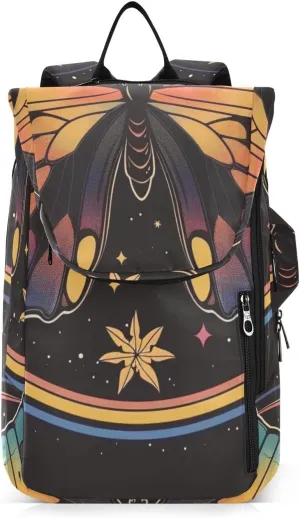 Tennis Bag Tennis Backpack for Women Men, Tennis Bag Holds 2 Rackets, Pickleball Paddles Balls, Badminton Squash, Butterfly (8)