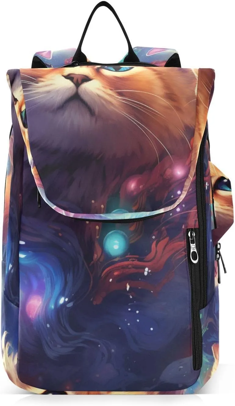 Tennis Bag Tennis Backpack for Women Men, Tennis Bag Holds 2 Rackets, Pickleball Paddles Balls, Badminton Squash, Cat (10)