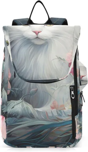Tennis Bag Tennis Backpack for Women Men, Tennis Bag Holds 2 Rackets, Pickleball Paddles Balls, Badminton Squash, Cat (2)