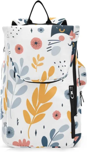 Tennis Bag Tennis Backpack for Women Men, Tennis Bag Holds 2 Rackets, Pickleball Paddles Balls, Badminton Squash, Cute Cat (41)