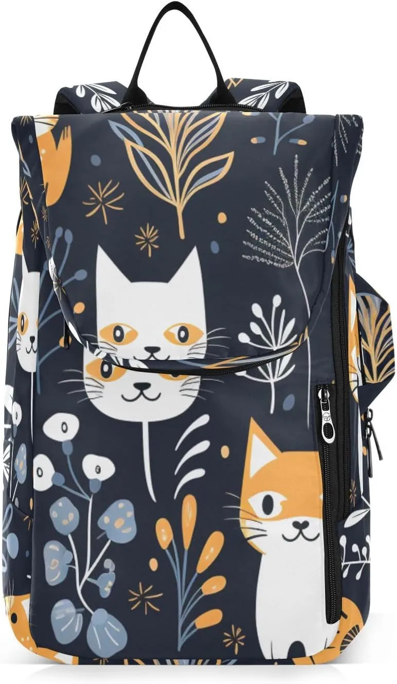 Tennis Bag Tennis Backpack for Women Men, Tennis Bag Holds 2 Rackets, Pickleball Paddles Balls, Badminton Squash, Cute Cat (7)
