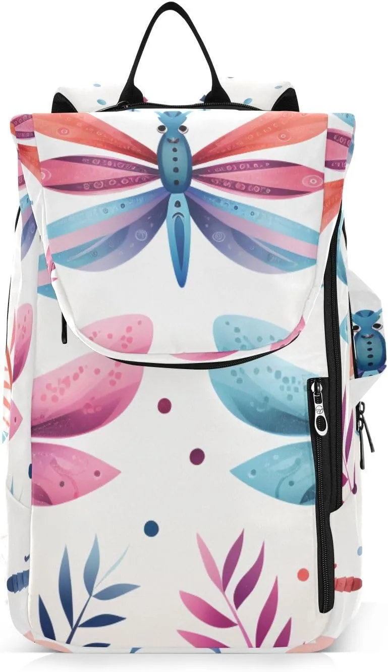 Tennis Bag Tennis Backpack for Women Men, Tennis Bag Holds 2 Rackets, Pickleball Paddles Balls, Badminton Squash, Cute Dragonfly (14)