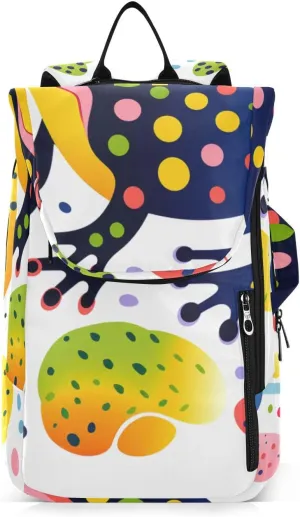 Tennis Bag Tennis Backpack for Women Men, Tennis Bag Holds 2 Rackets, Pickleball Paddles Balls, Badminton Squash, Cute Illustration Frog (1)