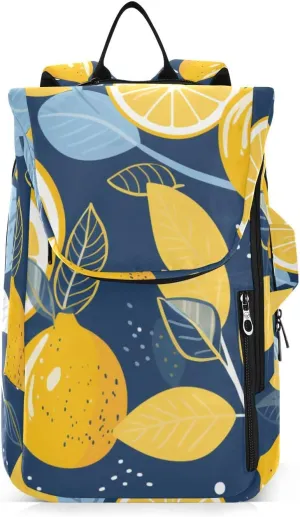 Tennis Bag Tennis Backpack for Women Men, Tennis Bag Holds 2 Rackets, Pickleball Paddles Balls, Badminton Squash, Cute Lemon (37)