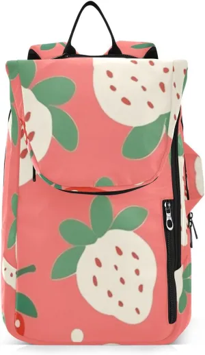 Tennis Bag Tennis Backpack for Women Men, Tennis Bag Holds 2 Rackets, Pickleball Paddles Balls, Badminton Squash, Cute Strawberry (1)