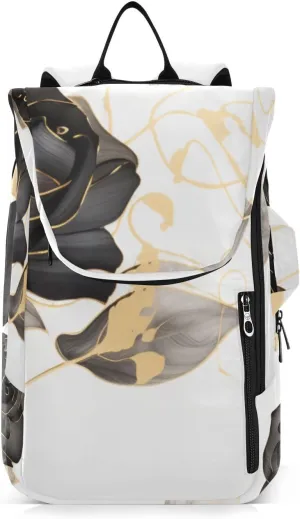 Tennis Bag Tennis Backpack for Women Men, Tennis Bag Holds 2 Rackets, Pickleball Paddles Balls, Badminton Squash, Flower (620)