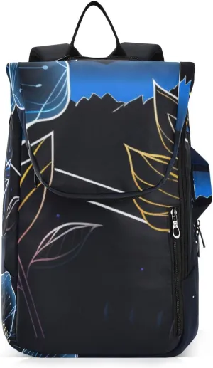 Tennis Bag Tennis Backpack for Women Men, Tennis Bag Holds 2 Rackets, Pickleball Paddles Balls, Badminton Squash, Flower (81)