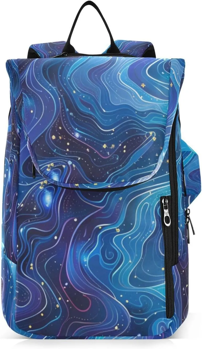 Tennis Bag Tennis Backpack for Women Men, Tennis Bag Holds 2 Rackets, Pickleball Paddles Balls, Badminton Squash, Starry Sky Universe (35)