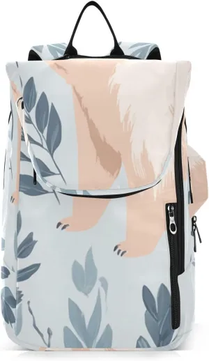 Tennis Bag Tennis Backpack for Women Men, Tennis Bag Holds 2 Rackets, Pickleball Paddles Balls, Badminton Squash, Watercolor Bear (15)