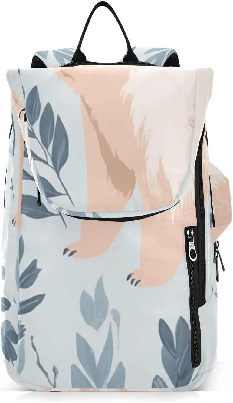 Tennis Bag Tennis Backpack for Women Men, Tennis Bag Holds 2 Rackets, Pickleball Paddles Balls, Badminton Squash, Watercolor Bear (15)