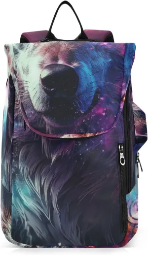 Tennis Bag Tennis Backpack for Women Men, Tennis Bag Holds 2 Rackets, Pickleball Paddles Balls, Badminton Squash, Wolf (32)