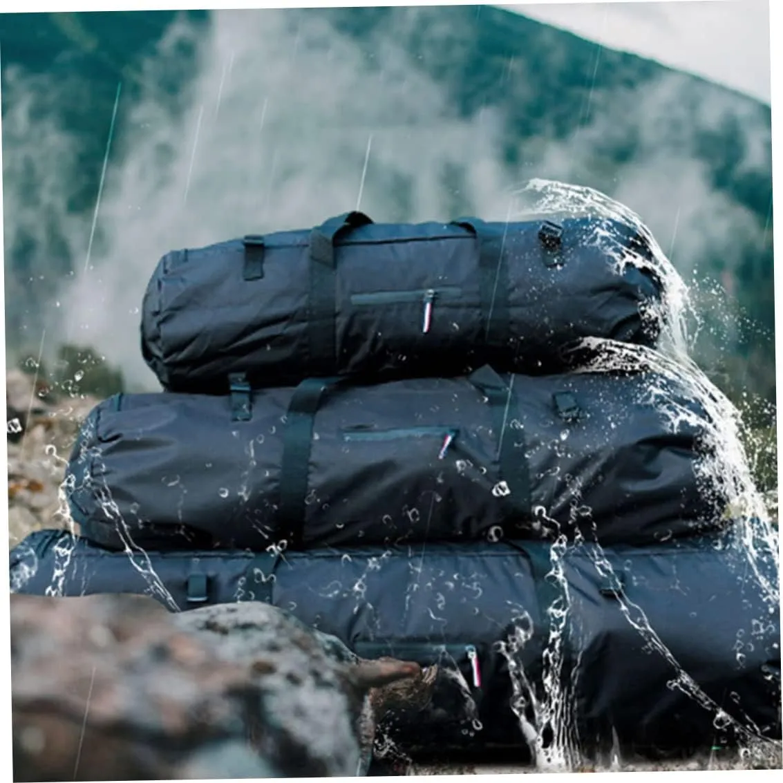 Tent Storage Bag, Waterproof Oxford Camping Tent Carrying Bag, Foldable Tent Duffel Bag, Camping Accessory Bag for Camping Traveling (90x30x30cm)