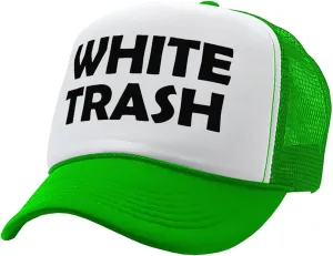 The Goozler - White Trash - Redneck Hillbilly Funny Prank - Vintage Retro Style Trucker Cap Hat