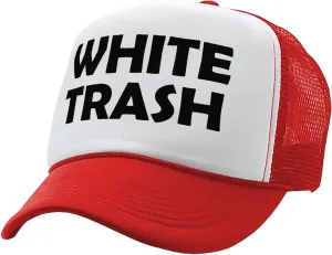 The Goozler - White Trash - Redneck Hillbilly Funny Prank - Vintage Retro Style Trucker Cap Hat