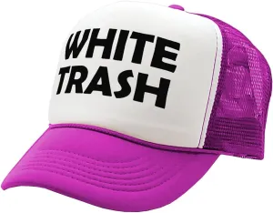 The Goozler - White Trash - Redneck Hillbilly Funny Prank - Vintage Retro Style Trucker Cap Hat