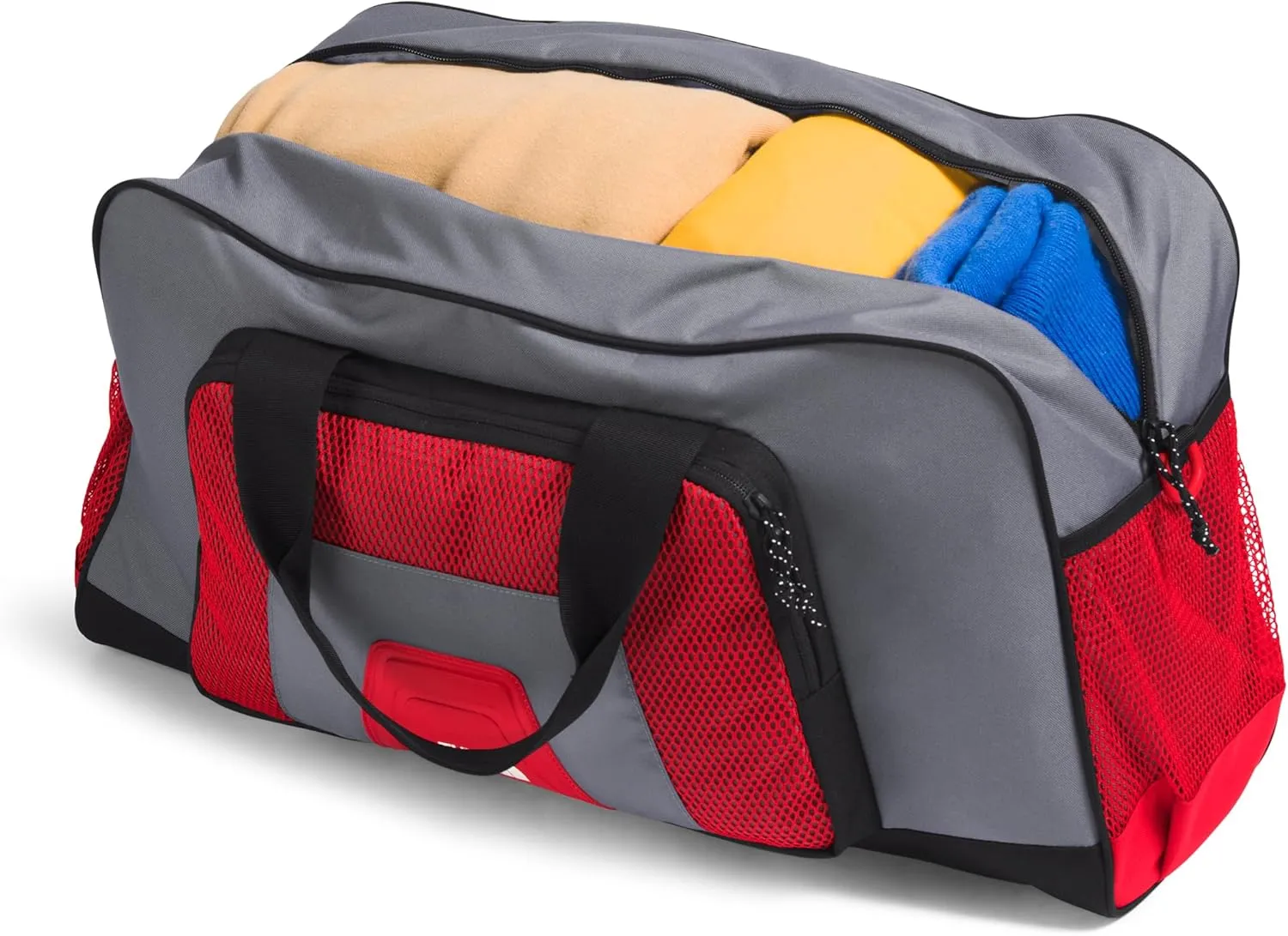 THE NORTH FACE Y2K Duffel, Smoked Pearl/TNF Red/TNF Black, One Size