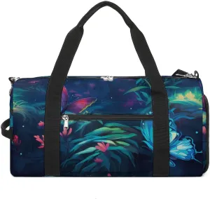 The Spiritual Butterflies Travel Duffle Bag Large Capacity Gym Bag Weekender Overnight Bags Carry on Tote Bag
