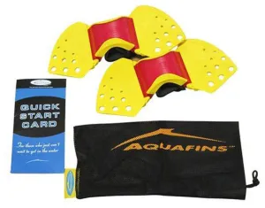 THERABAND Aquafins Aquatic Exercise Kit For Water Resistance Training for Upper/Lower Body, Pool Physical Therapy, Water Aerobics Equipment, 2 Fins, Mesh Bag, and Quick Start Exercise Instructions