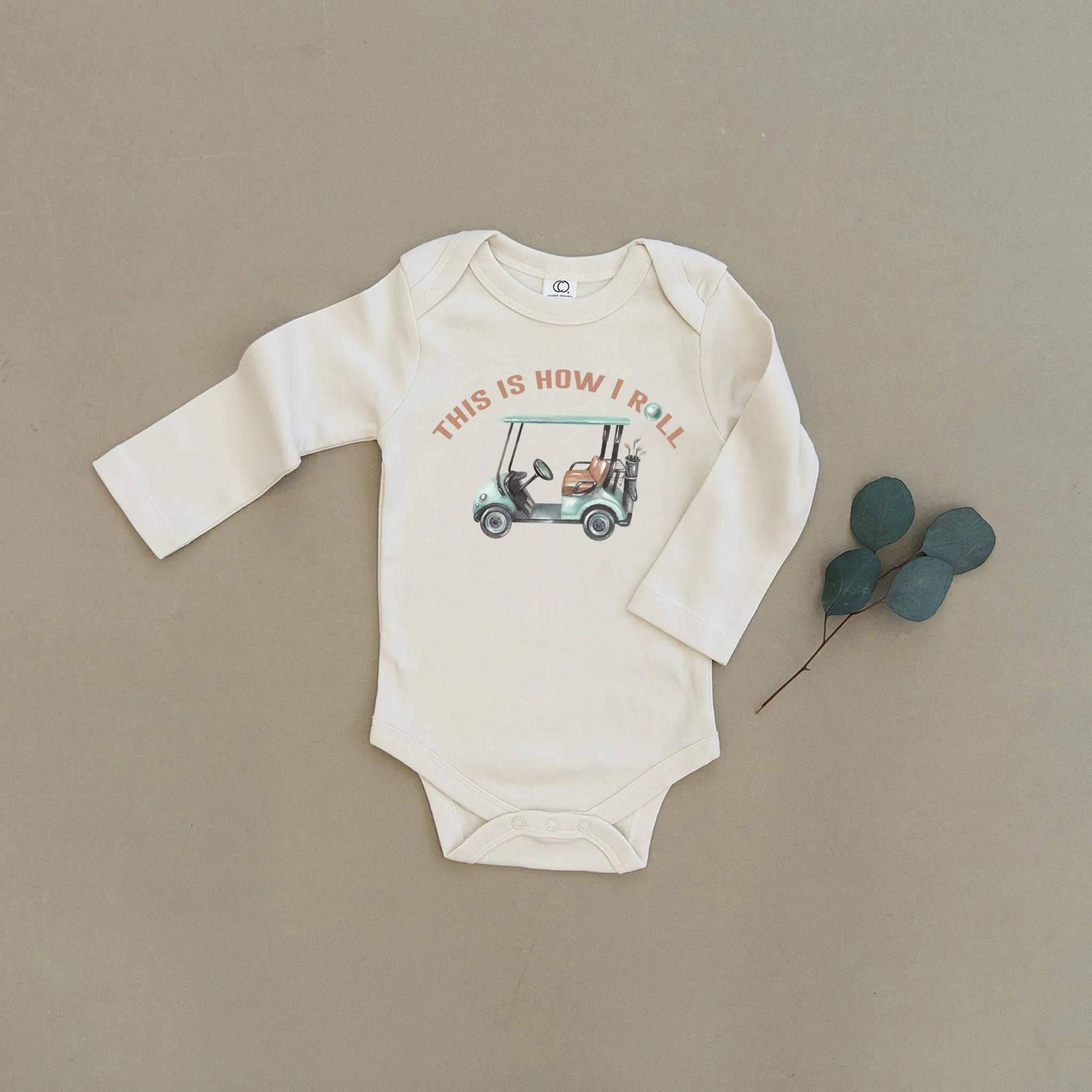This is How I Roll Golf Organic Baby Onesie & Toddler Tee