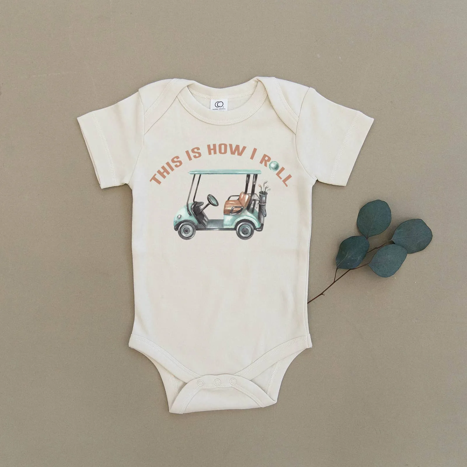 This is How I Roll Golf Organic Baby Onesie & Toddler Tee