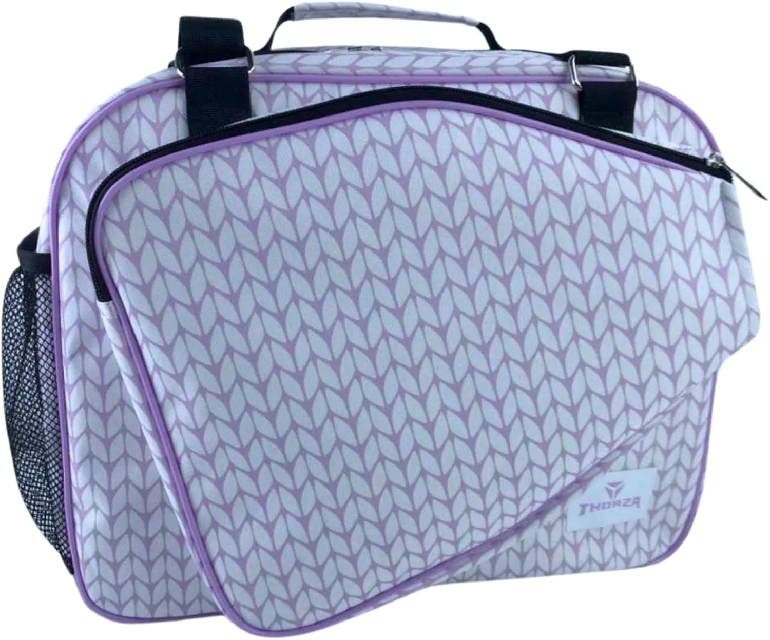 Thorza Pickleball Bag for Women with Paddle Holder, Mesh Side Pocket, Large Inner Storage, Carry Handle, and Adjustable Shoulder Strap, Sports Equipment for Amateurs and Pros