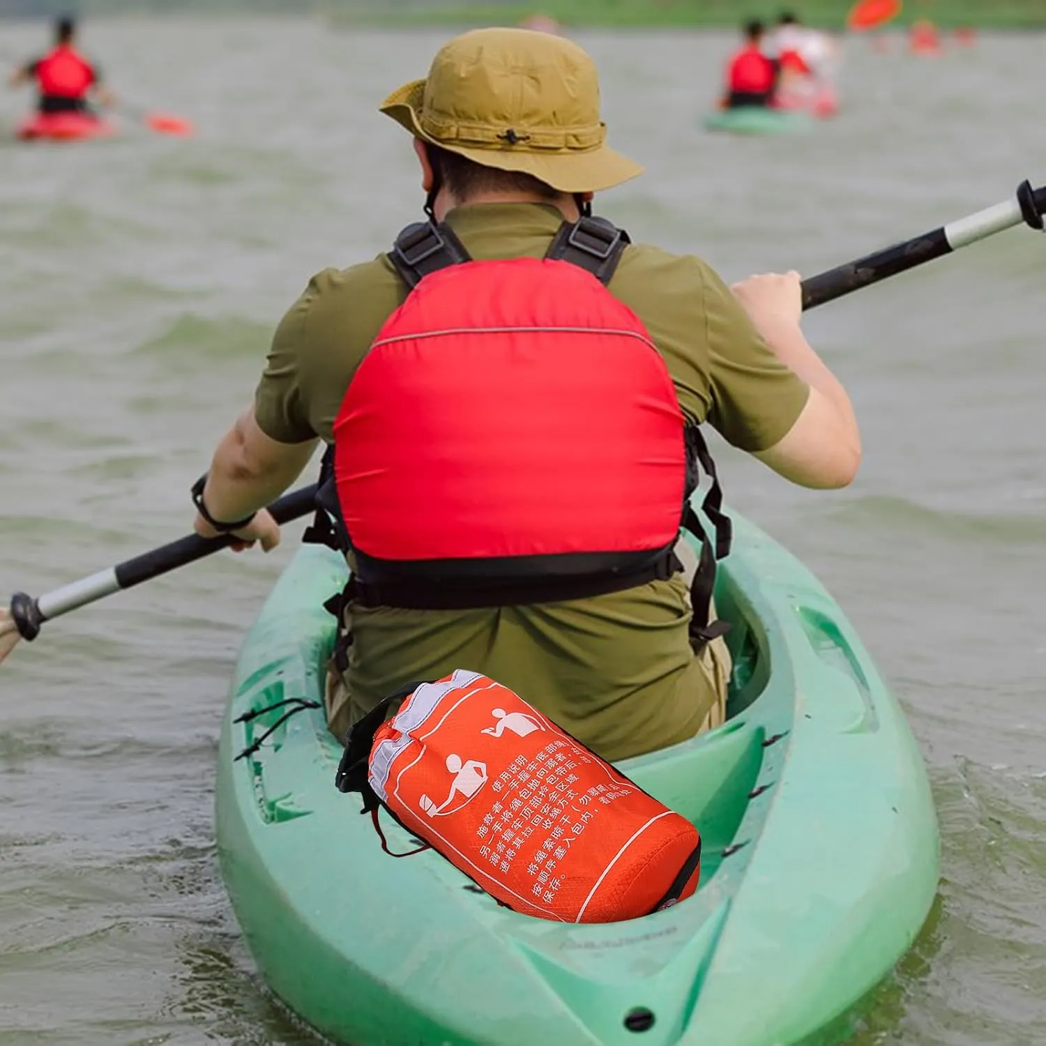 Throw Bags for Water Rescue - Floating Throw Bag with Rescue Rope - Professional Reflective Safety Equipment for Drowning Kayak Rafting Boating Flood Marine Pool