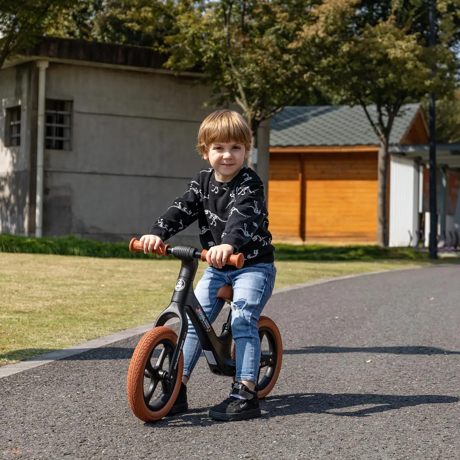 Toddler Balance Bike 2 Year Old, 12 inch Balance Bicycle for Kids 24 Months to 6 Years, Push Bicycle with Footrest, Adjustable Seat Training Bike Gift Bike for 2-6 Boys Girls
