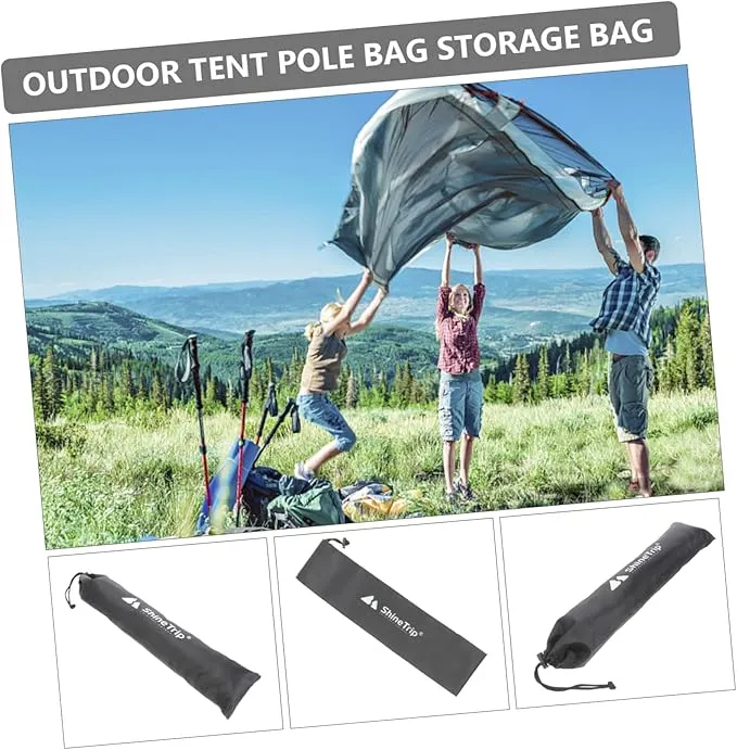 Toddmomy 2PCS Tent Pole Bag Fishing Rod Bag Tent Pole Storage Bag Outdoor Awning Portable Clothesline Hiking Poles Bag Pole Carry Bag Portable Storage Pouch Fishing Rod Pouch Camping Cane