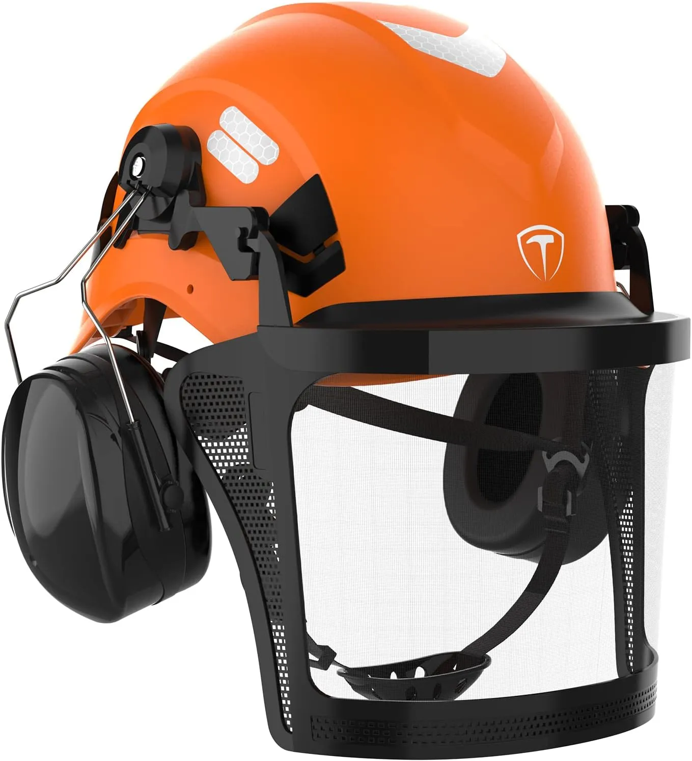 TOOLIOM Chainsaw Helmet with Face Shield and Ear Muffs, Forestry Safety Helmet, ANSI Z89.1 Certified Arborist Helmet, Chainsaw Safety Equipment