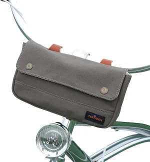 TOURBON Vintage Canvas Bike Panniers Bicycle Handlebar Bag
