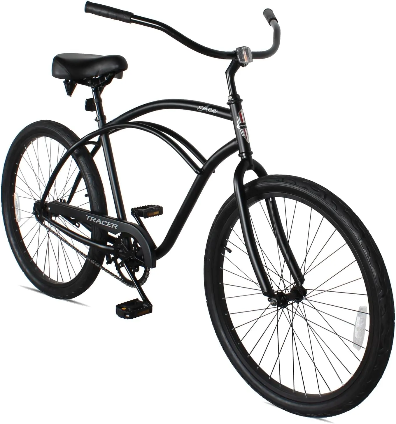 Tracer ACE 26in Single Speed Beach Cruiser Bike with Coaster Brake for Mens and Womens -Multiple Colors