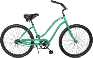 Tracer ACE 26in Single Speed Beach Cruiser Bike with Coaster Brake for Mens and Womens -Multiple Colors