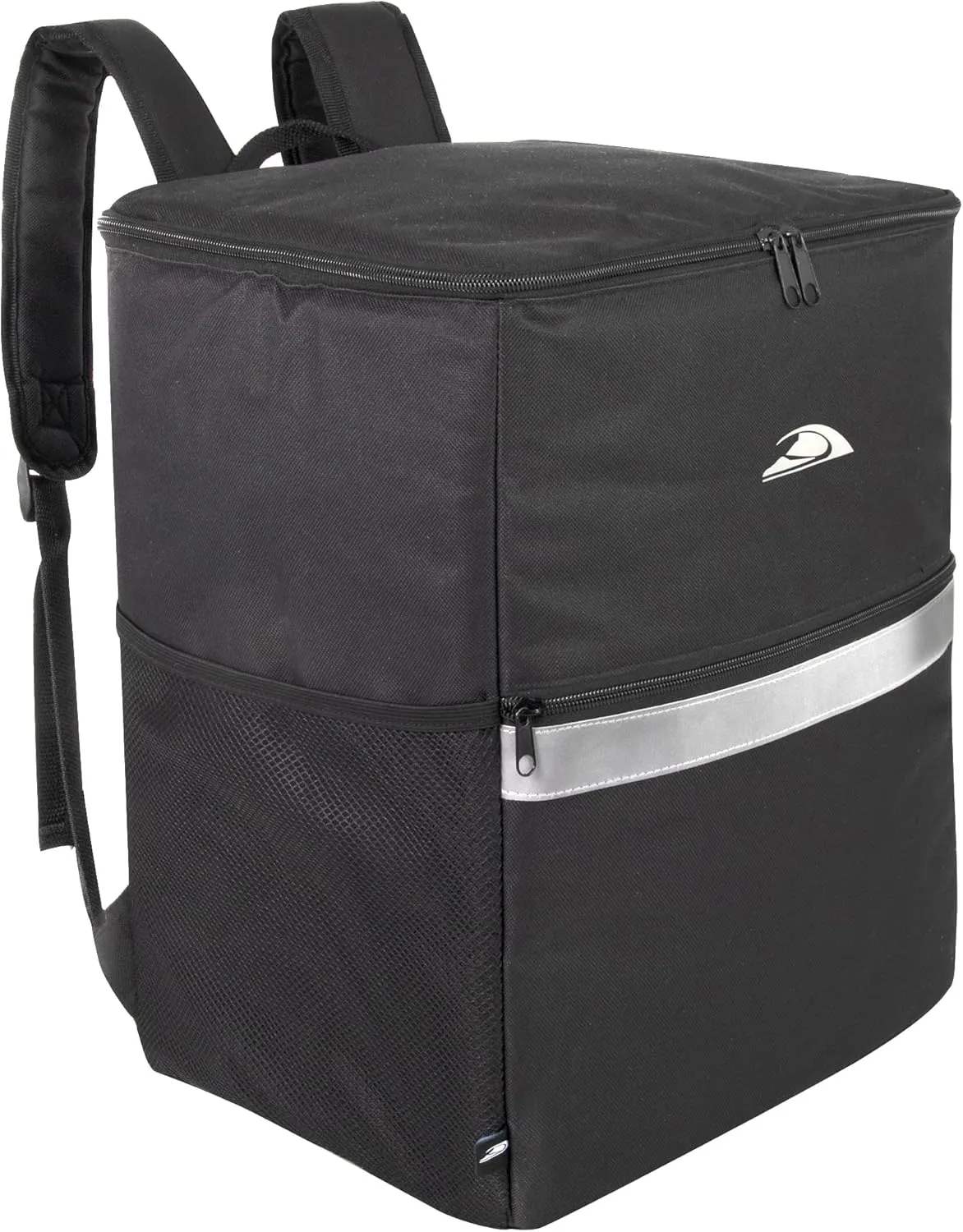 Trail maker Insulated Food Delivery Backpack with Drink Cup Holders, Pocket, Reflectors for Groceries, Dashers