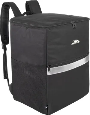 Trail maker Insulated Food Delivery Backpack with Drink Cup Holders, Pocket, Reflectors for Groceries, Dashers