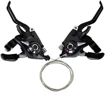 Transmission EF51-7/8 Conjoined Aluminum Alloy Brake Handle Mountain Bike Conjoined Governor Shift Lever Brake Handle Accessories (Color : EF51 Shifter 24 Speed 1 Pair (PE Bag))