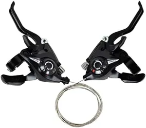 Transmission EF51-7/8 Conjoined Aluminum Alloy Brake Handle Mountain Bike Conjoined Governor Shift Lever Brake Handle Accessories (Color : EF51 Shifter 24 Speed 1 Pair (PE Bag))