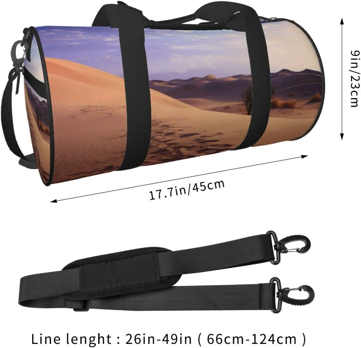 Travel Duffel Bag Desert Weekender Overnight Bag For Men Women Large Capacity Sports Gym Bag Canvas Carry On Tote Bags For Travel Yoga