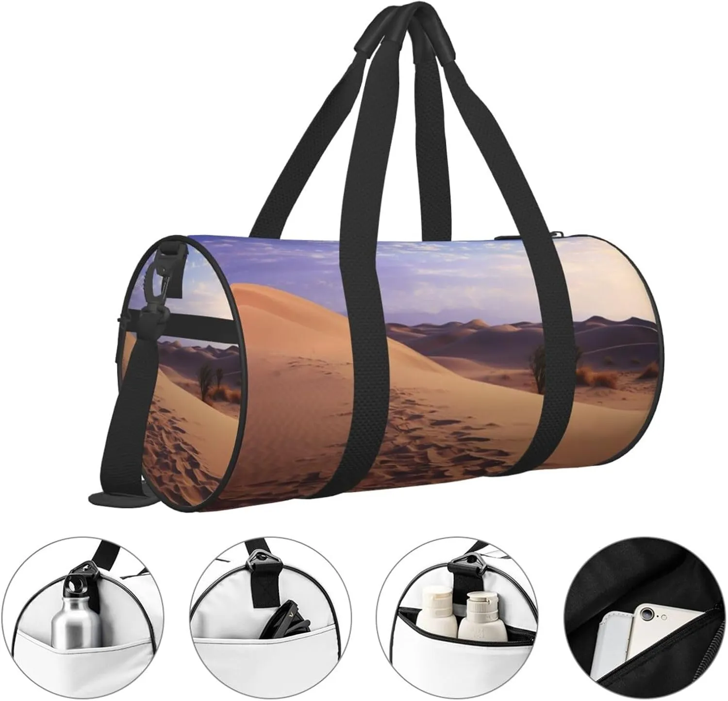 Travel Duffel Bag Desert Weekender Overnight Bag For Men Women Large Capacity Sports Gym Bag Canvas Carry On Tote Bags For Travel Yoga