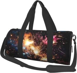 Travel Duffel Bag Explosion Firework Weekender Overnight Bag For Men Women Large Capacity Sports Gym Bag Canvas Carry On Tote Bags For Travel Yoga