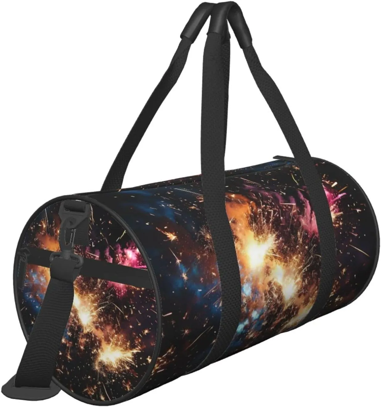 Travel Duffel Bag Explosion Firework Weekender Overnight Bag For Men Women Large Capacity Sports Gym Bag Canvas Carry On Tote Bags For Travel Yoga